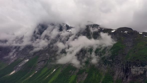 Aerial Footage Beautiful Nature Norway