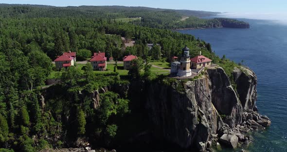 Split Rock Lighthouse - Lake Superior - Aerial View