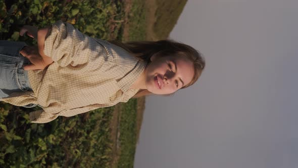 Summer Outdoor Portrait of Adolescent Girl