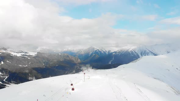 Ski Lift in Mountain Resort