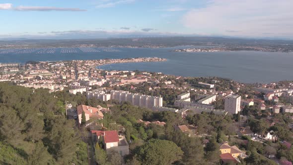 Aerial view of Sete