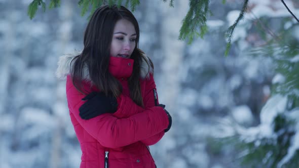 Girl on a cold winter day alt