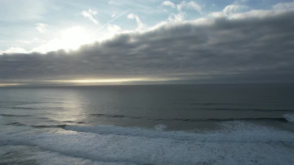 Rain Clouds Over the Sea