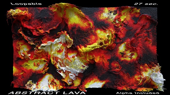 Abstract Lava Particle Turbulence