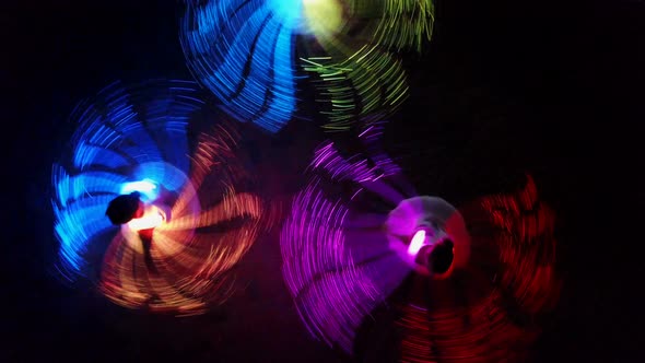 Beautiful Ballerinas Dance in LED Suits