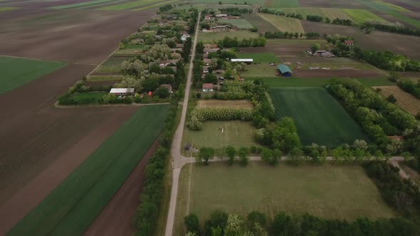 Small Village In Countryside