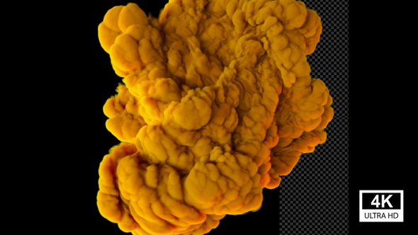 Orange Color Smoke Reveal 4K alt