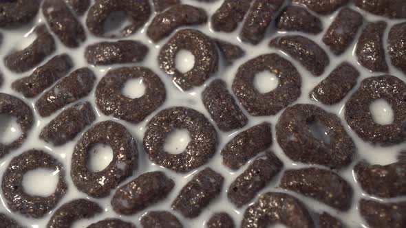 Chocolate Flakes Rings In Milk