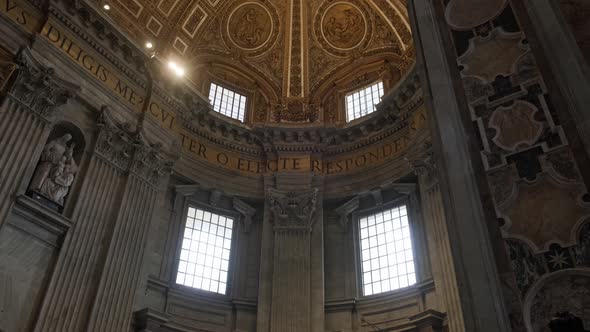 Inside the Basilica of Saint Peter, Vatican.