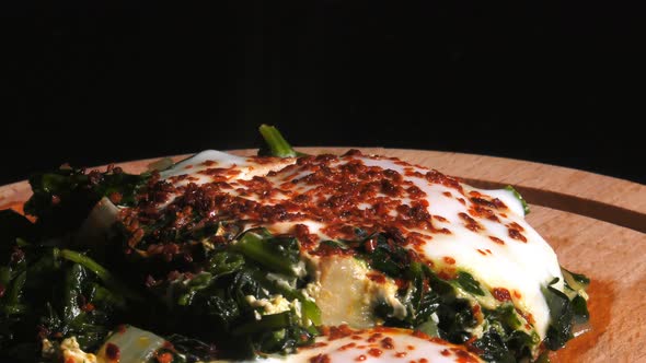 Spinach With Eggs 5