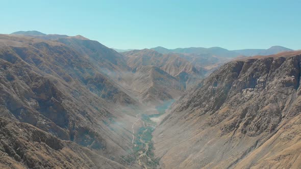 Chorunga cotahuasi valley, aerial shot with mavic air drone in summer 2020 3