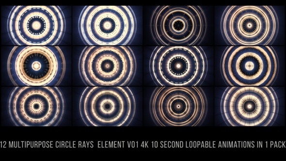 Multipurpose Circle Rays Element V01 alt