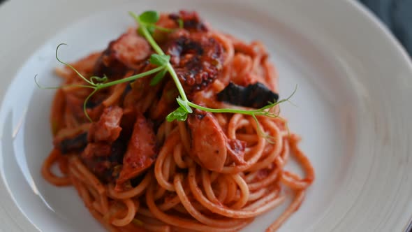 Italian Home Made Pasta with Seafood