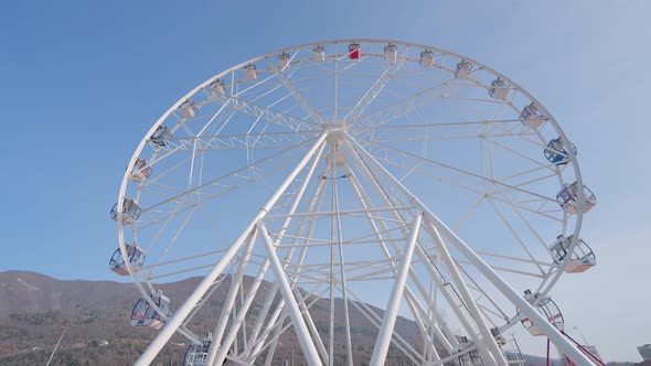 A Ferris Wheel at the Amusement Park at Daytime