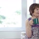 Senior couple having hot drinks and talking - VideoHive Item for Sale
