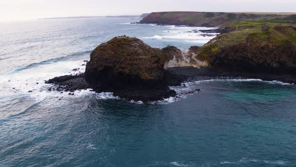 Nature Coastal Drone View