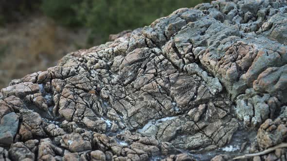 Macro Stone Granite Wall Slider Shot