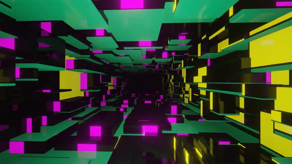 Abstract Neon Tunnel