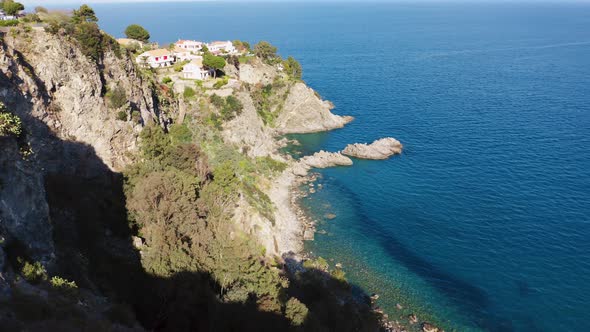 Pietragrande Cliff Near Montauro City Calabria South Italy