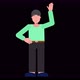 2D flat design cartoon character animation in 4k resolution With Hand And Body Movement - VideoHive Item for Sale
