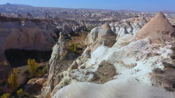 View Over the Volcanic Rock Formations.