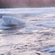 Evaporation of water over the winter river - VideoHive Item for Sale