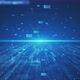 Blue Technology Background, Network Data Traversal, Internet Digital Security Concept - VideoHive Item for Sale