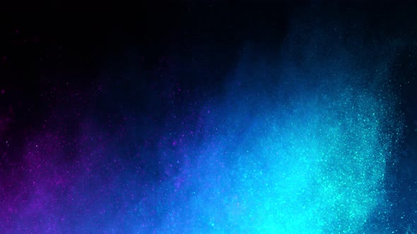 Super Slow Motion Shot of Neon Glitter Background at 1000Fps alt