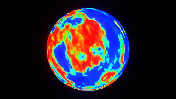 Infrared Thermographic Sphere Planet