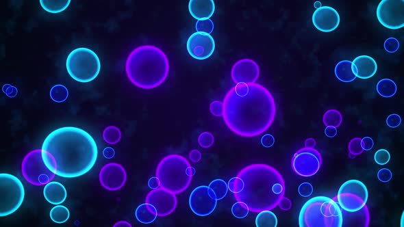 Natural Watercolour Textures And glowing Circles particles  Looping Background Animation