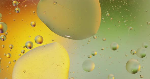 Fantastic Structure of Colorful Bubbles. Chaotic Motion. Abstract Background