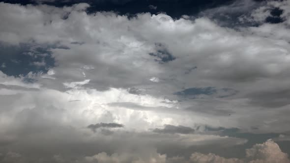 Variable and Mixed Clouds Movements in the Sky