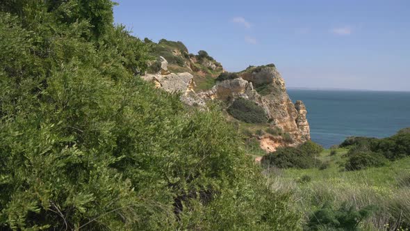 Rocks and cliff on the seashore