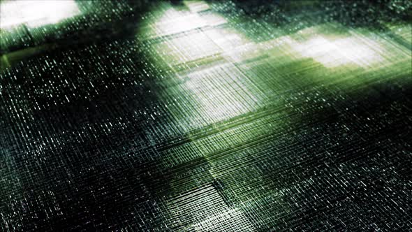 Futuristic Matrix Grid Particles Background 07