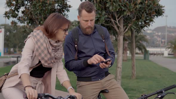 Couple on a Bike Ride Together