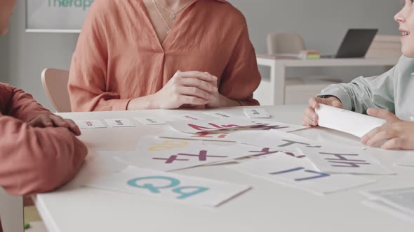 Children Learning Alphabet