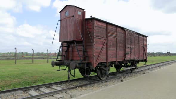 A Train Car at the Birkenau Concentration Camp