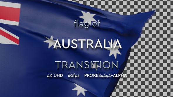 Flag of Australia Transition | UHD | 60fps