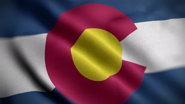Colorado State Flag Angle