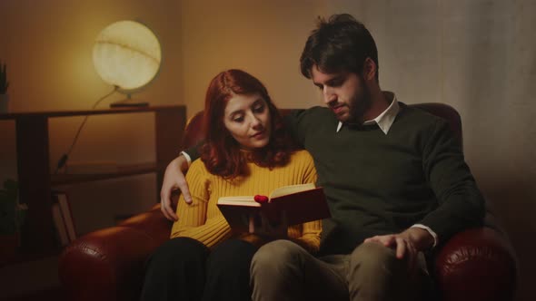 Couple Read A Book Together