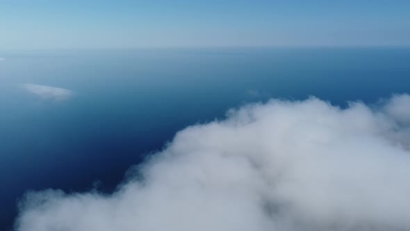 Abstract Aerial Nature Summer Ocean Sunset Sea and Sky Background