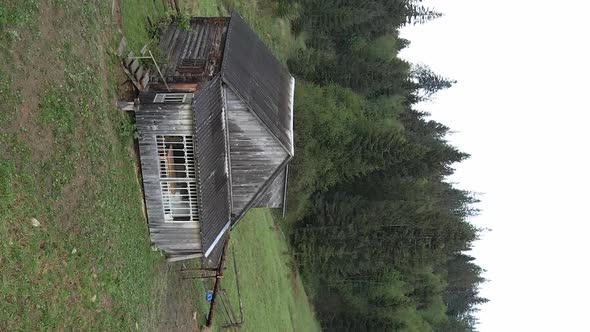 Ukraine Carpathian Mountains House in the Mountains