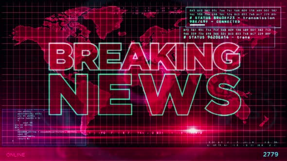 Download Breaking News broadcast on digital display movement graphics on videohive