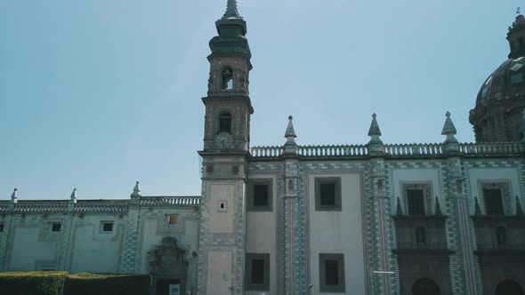 View of Santa Rosa de Viterbo Church in queretaro