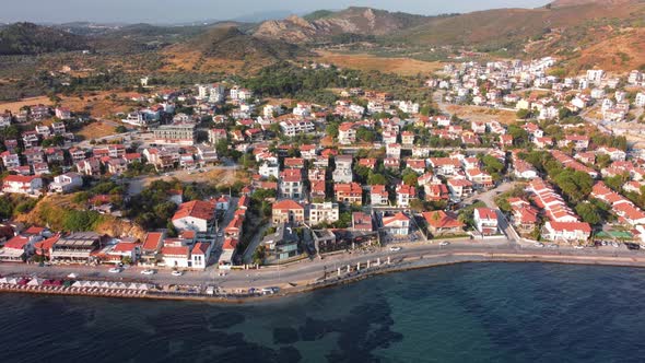 View of the Small Village Near Aegean Sea Urla Izmir Turkey