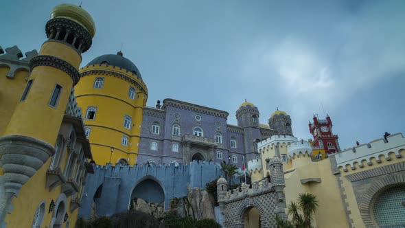 sintra portugal castle tourists