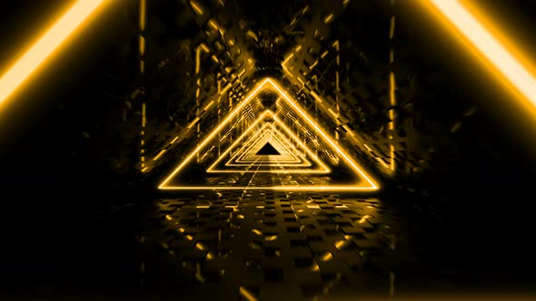 Yellow Triangle Tunnel 4K