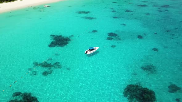 Similan Island and Beach Aerial View in Thailand