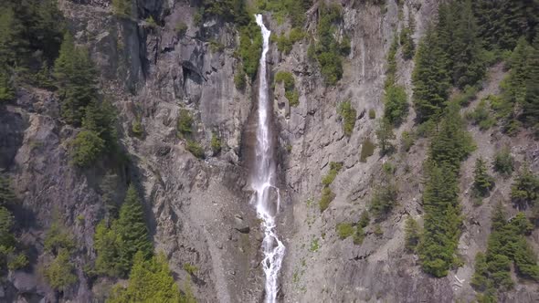 Massive rock waterfall