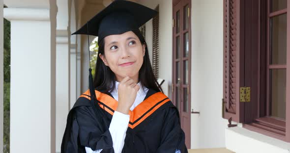 Woman get graduation